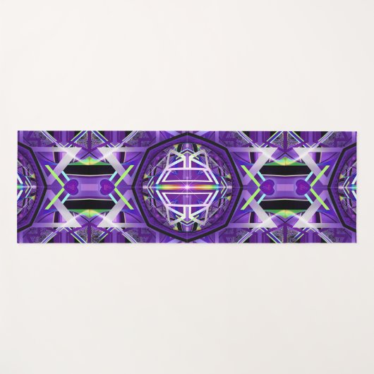 Lila W3 Yogamatte (Vorderseite (Horizontal))