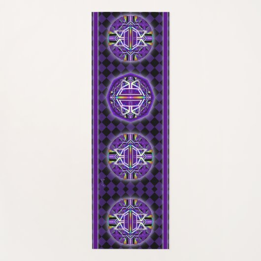 Lila W3 Yogamatte (Vorderseite)