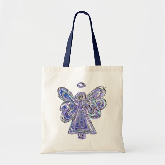 Lila Wächter Engel Art Custom Tote Bag Tragetasche (Vorne)