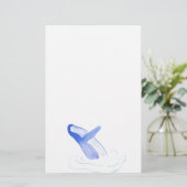 Lila Wal Briefpapier (Stehend Vorderseite)