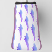 Lila Wal im Wasserfarben Golf Headcover (Rotieren 90)