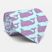 Lila Wal-Krawatte Krawatte (Gerollt)