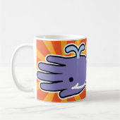 Lila Wal-Lächeln Kaffeetasse (Links)