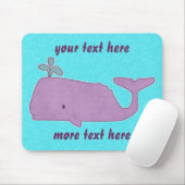 Lila Wal Mousepad (Mit Mouse)