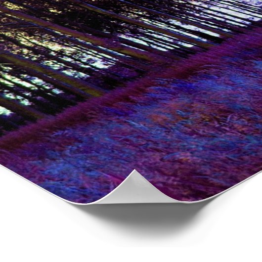 Lila Wald Poster (Ecke)