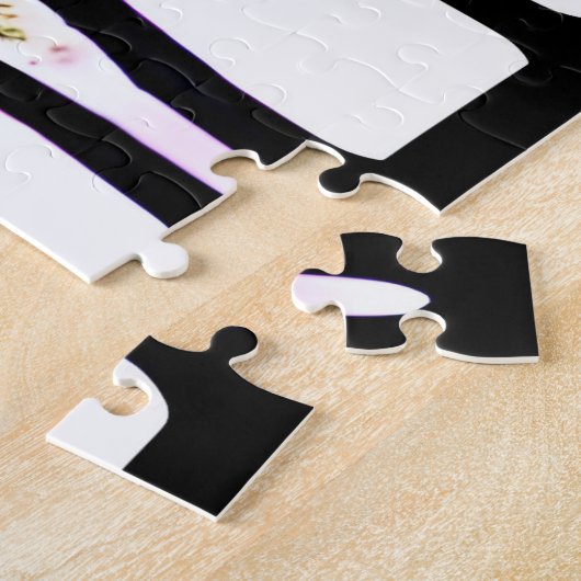 Lila Wald Silhouette Kunst, Dichtung und Musik Puzzle (Seite)