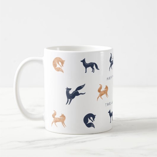 Lila Wald- und Waldwald Kaffeetasse (Links)