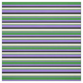 Lila, waldgrün, tan, weiß und schwarz Linien Stoff (Muster)