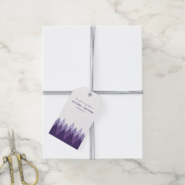 Lila Waldlandschaften Geschenkanhänger