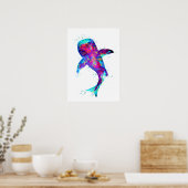 Lila Walhai Poster (Küche)