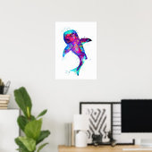 Lila Walhai Poster (Heimbüro)