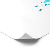 Lila Walhai Poster (Ecke)