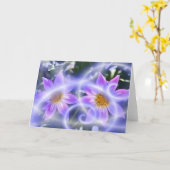 Lila Wanderwege Dahlia auf der Leinwand und mehrer Karte (Gelbe Blume)