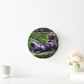 Lila Wanduhr der Stiefel (HDR) (Zuhause)