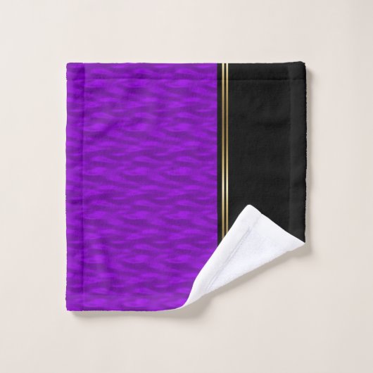 Lila Wasser Badhandtuch Set (Waschlappen)