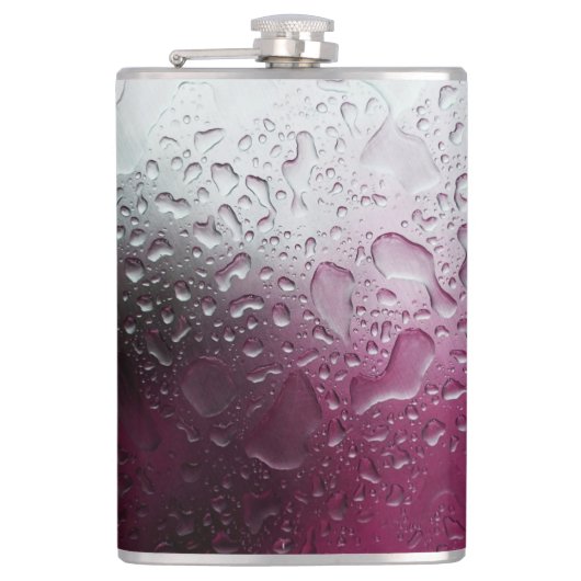 lila Wasser Flachmann (Vorderseite)