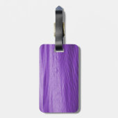 Lila Wasser Gepäckanhänger (Rückseite vertikal)