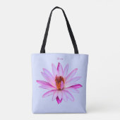 Lila Wasser-Lilien-Singrün-Schulter-Taschen-Tasche Tasche (Rückseite)