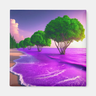 Lila Wasser Magnet