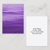 Lila Wasser Visitenkarte (Vorne/Hinten)