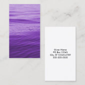 Lila Wasser Visitenkarte (Vorne/Hinten)