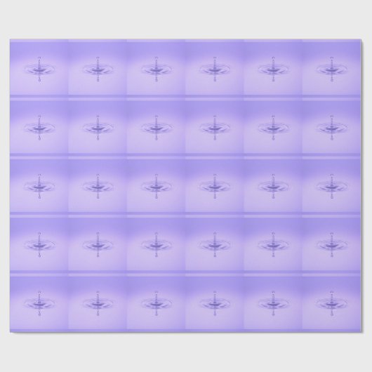 Lila Wasserfall Reflexion Limitlose Liebe des Ozea Geschenkpapier (Flach)