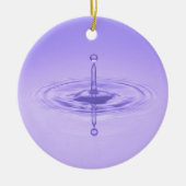 Lila Wasserfall Reflexion Limitlose Liebe des Ozea Keramikornament (Vorne)