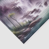 Lila Wasserfall und grüner Wasserfall Seidenpapier (Ausschnitt)