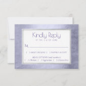 Lila Wasserfarbe | Auswahl an Violettieren RSVP Karte (Vorderseite)