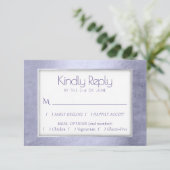 Lila Wasserfarbe | Auswahl an Violettieren RSVP Karte (Stehend Vorderseite)