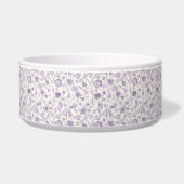 Lila Wasserfarbe Blumenmuster Napf (Links)