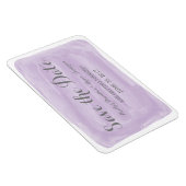 Lila Wasserfarbe Datum speichern Magnet (Rechte Seite)