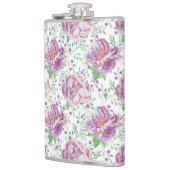 lila Wasserfarbe Flachmann (Links)