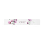 Lila Wasserfarbe. Floral Wedding Bly Band (Flach)