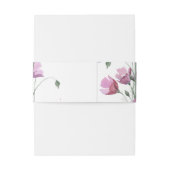 Lila Wasserfarbe. Floral Wedding Bly Band (Rückseitenbeispiel)