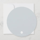 Lila Wasserfarbe Florals Engel Wings Baby Dusche Einladung (Rückseite)