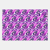 Lila Wasserfarbe Geschenkpapier Set (Vorderseite 3)