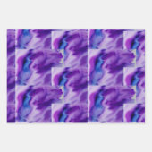 Lila Wasserfarbe Geschenkpapier Set (Vorderseite 2)