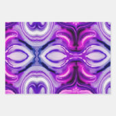 Lila Wasserfarbe Geschenkpapier Set (Vorderseite)