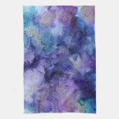 Lila Wasserfarbe Geschirrtuch (Vertikal)