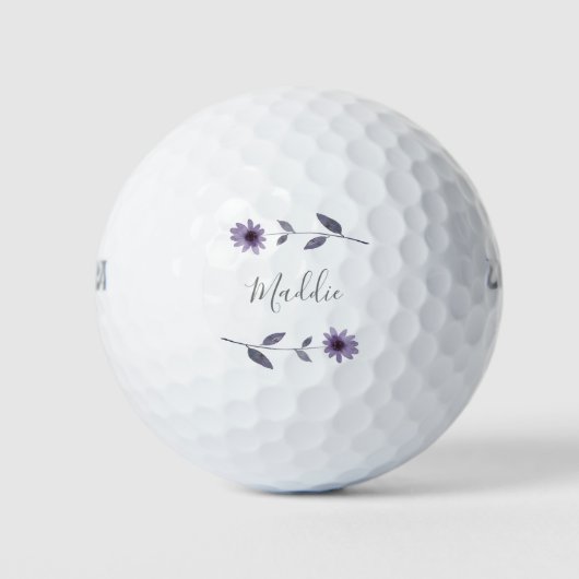 Lila Wasserfarbe Golfball (Vorderseite)