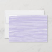 Lila Wasserfarbe Katze Herzklopfen Foto Ankündigun Ankündigung (Rückseite)