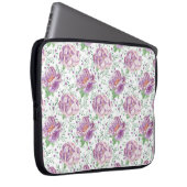 lila Wasserfarbe Laptopschutzhülle (Vorne Rechts)