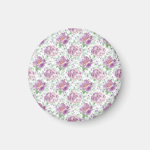 lila Wasserfarbe Magnet