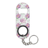 lila Wasserfarbe Mini Flaschenöffner (Rückseite)