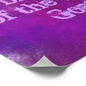 Lila Wasserfarbe mit Angebot Poster (Ecke)