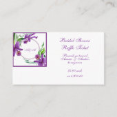 Lila Wasserfarbe Orchids Begleitkarte (Vorderseite)