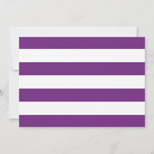 Lila Wasserfarbe Pinsel Foto Abschluss Ankündigung (Rückseite)