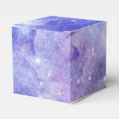 Lila Wasserfarbe Sternenhimmel Lover Galaxie Geschenkschachtel (Vorderseite)