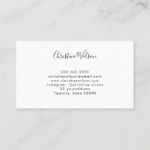 lila Wasserfarbe und Imitate Goldstaub Visitenkarte (Rückseite)